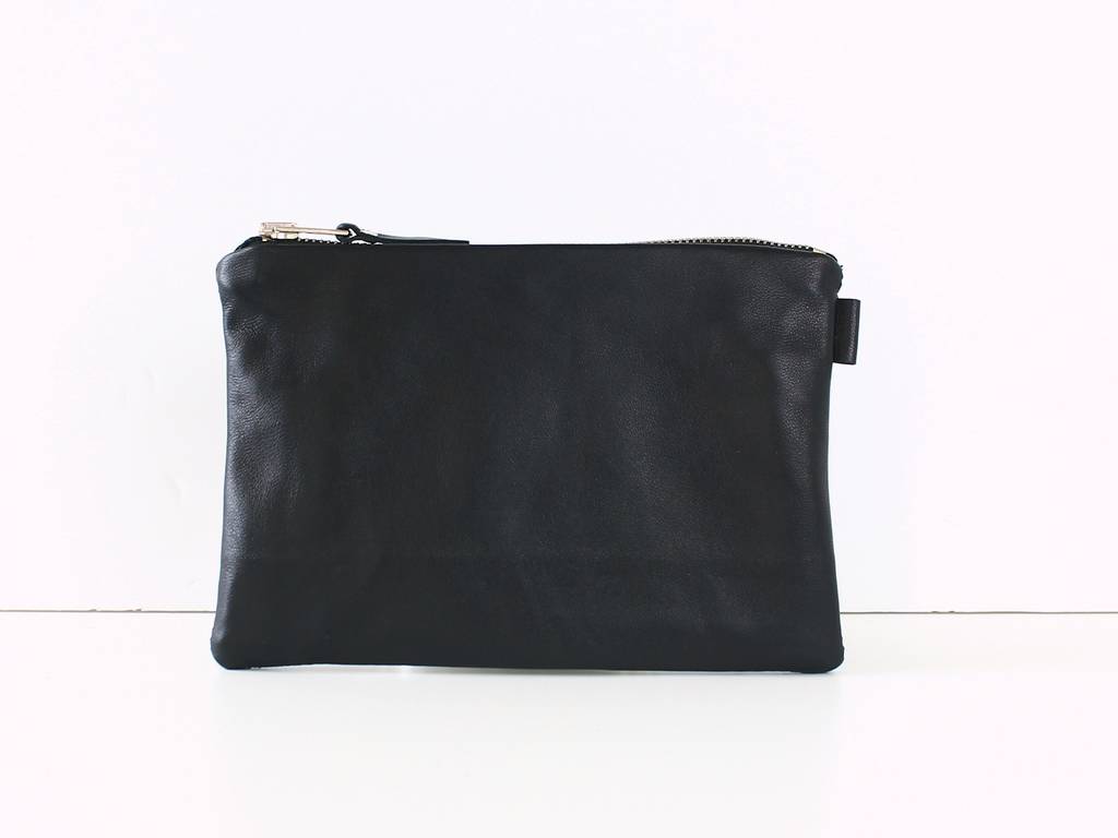 Leather Zip Bag By Suede&Co | notonthehighstreet.com