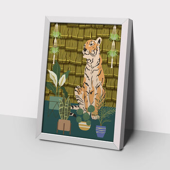 Tiger In Room Art Print, 2 of 3