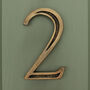 Premium Floating Engraved House Numbers In Heritage Finish, thumbnail 7 of 12