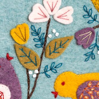 Dawn Chorus Felt Appliqué Hoop Kit, 2 of 6