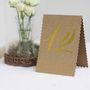 Set Of 12 Brown Card Table Numbers, thumbnail 4 of 7