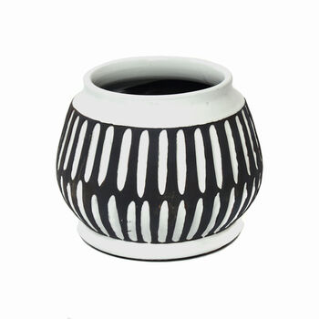 Black And White Patterned Vase, 7 of 7