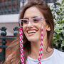 Glasses Chain Magenta And Mint Chunky Acrylic Chain, thumbnail 1 of 7