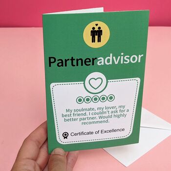 Partner Advisor Review Greetings Card, 3 of 5