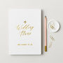Personalised Wedding Plans Foiled Notebook, thumbnail 2 of 8