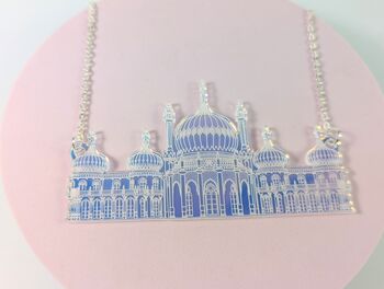 Brighton Pavilion Necklace Iridescent Acrylic, 4 of 6