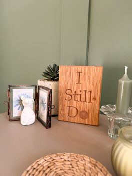 Seven Year Anniversary Plaque | Solid Oak Anniversary Plaque | Seven Year Copper Anniversary | Copper Anniversary | Copper Penny Anniversary, 4 of 6
