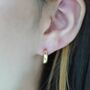 Minimalist Crescent Earrings, thumbnail 4 of 7