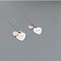Personalised Sterling Silver Duo Heart Necklace, thumbnail 4 of 10
