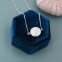 Sterling Silver Coin Baroque Pearl Necklace, thumbnail 1 of 12