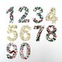 Liberty Print Iron On Applique Letters Number, thumbnail 3 of 8