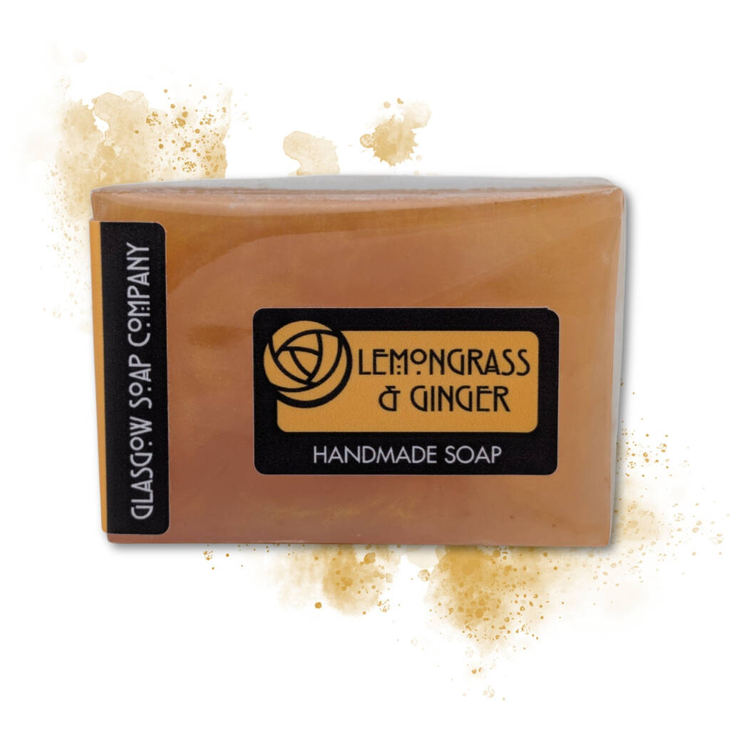 Lemongrass And Ginger Scottish Handmade Soap, 1 of 4