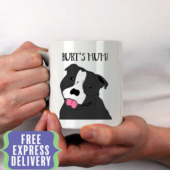 Personalised Staffordshire Bull Terrier Mug, 2 of 5