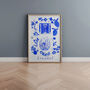 Scenes Of Istanbul, Turkey Blue Tile Inspired Travel Print, thumbnail 3 of 12