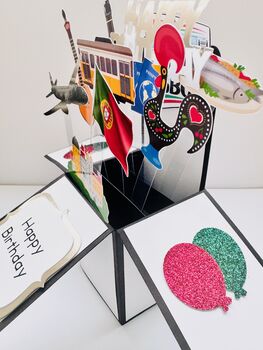 Lisbon/Portugal Themed 3D Birthday Card, 5 of 6