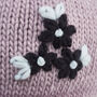 Forget Me Not Knitted Lilac Bonnet, thumbnail 4 of 4