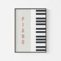 Piano Print | Instrument Music Poster, thumbnail 9 of 12