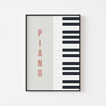 Piano Print | Instrument Music Poster, 9 of 12
