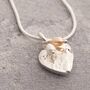 Heart Earrings Necklace Sterling Silver Jewellery Set, thumbnail 3 of 4