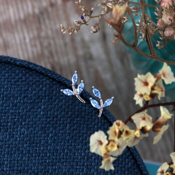 Sterling Silver Leaf Earrings For Teacher, 6 of 7