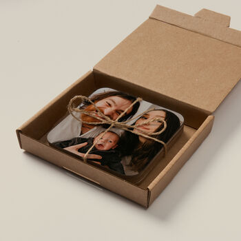 Set Of Four Personalised Photo Drink Coasters, 2 of 4