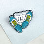 Marathon Runner Enamel Pin Badge, thumbnail 2 of 2
