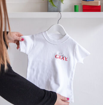 Baby Surname Personalised T Shirt, 2 of 2
