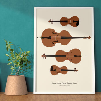 String Section Print | Violin Viola Cello Bass, 8 of 8