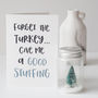Stuff The Turkey Naughty Christmas Card, thumbnail 1 of 3