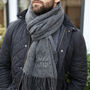 Personalised Coordinates Lambswool Scarf, thumbnail 2 of 10