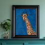 Custom Personalised Giraffe Blowing Bubble Art Print, thumbnail 2 of 4
