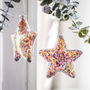 Personalised Sequinned Star Bauble, thumbnail 2 of 3