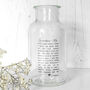 Personalised Glass Vase For Grandma/Nanny With Poem, thumbnail 3 of 3