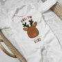 Personalised Reindeer Christmas Outfit Gift Set, thumbnail 3 of 8