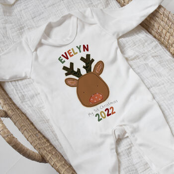 Personalised Reindeer Christmas Outfit Gift Set, 3 of 8
