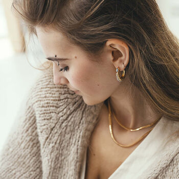 Chunky Gold Snake Chain Necklace, 8 of 12