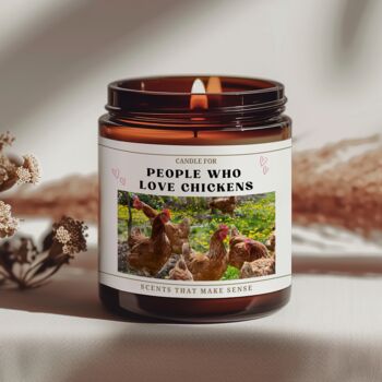 Funny Chicken Gifts Chicken Lover Candle, 2 of 8