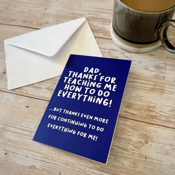 Funny Thanks Dad, Father's Day Card, 2 of 7