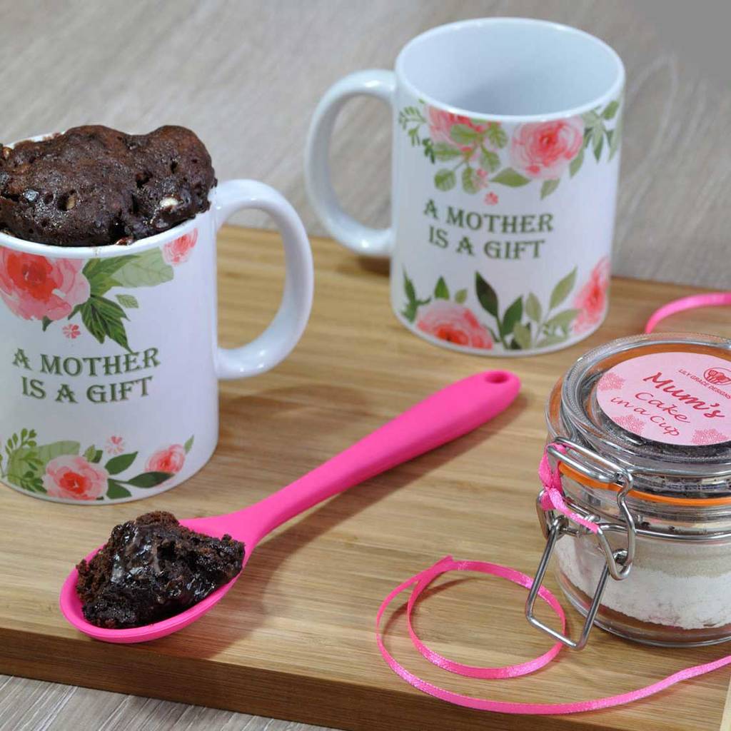 mothers day chocolate mug cake gift set by lily grace baking gifts
