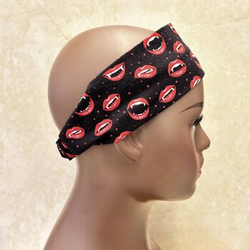 Scrunchie And Headband Set Halloween Vampire Fangs, 3 of 9