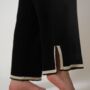 O Neck Black Full Sleeve Loose Knitted Co Ord Set, thumbnail 5 of 7