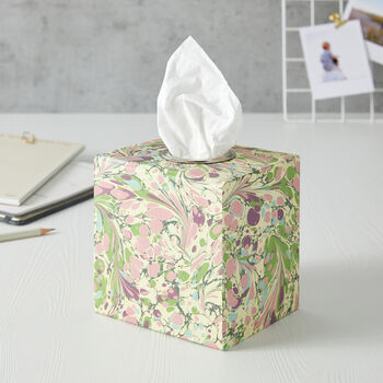 Blue Marbled Tissue Box Cover Essentials, 4 of 6