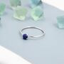 Lapis Lazuli Ring In Sterling Silver, thumbnail 3 of 10