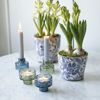 Ripple Two Way Coloured Glass Candleholder, 3 of 5