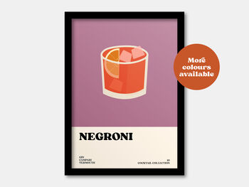 Negroni Cocktail Print, 2 of 7