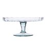 Recycled Glass Cake Stand | Two Styles | Optional Dome, thumbnail 1 of 7