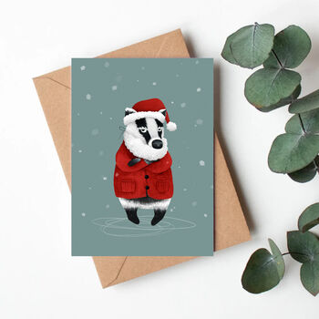 Grumpy Badger Christmas Cards, 9 of 9