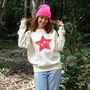 Neon Star Christmas Baubles Sweatshirt Jumper, thumbnail 2 of 8
