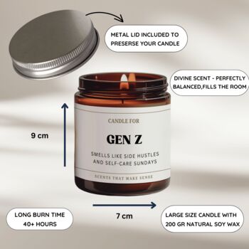 Gen Z Birthday Gift Funny Candle For Friends, 3 of 8