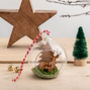 Personalised Cherry Wood Stag Christmas Bauble, thumbnail 3 of 3